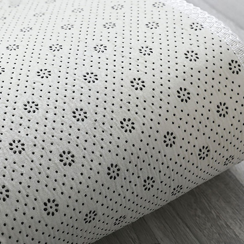 White Casual Rug Blending Star Indoor Rug Non-Slip Backing Rug for Home Decor