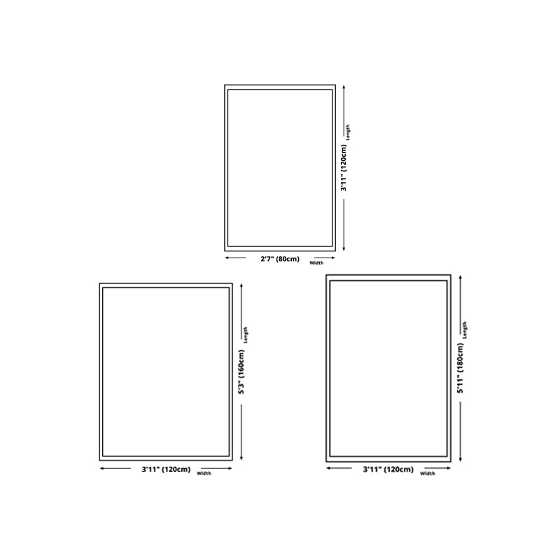 Dark Brown Stripe Rug Polyester Modern Rug Non-Slip Backing Area Rug for Drawing Room