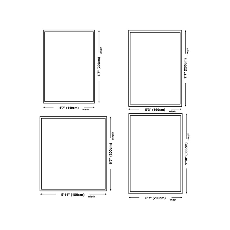 Alfombra gráfica de poliéster de alfombra nórdica azul claro para la decoración del hogar