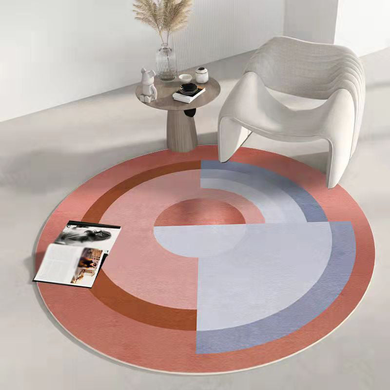 Tapis nordique marron en Polyester, couleur bosselée, lavable, pour la décoration de la maison