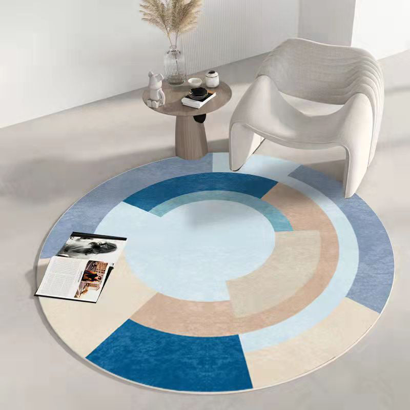 Tapis nordique marron en Polyester, couleur bosselée, lavable, pour la décoration de la maison