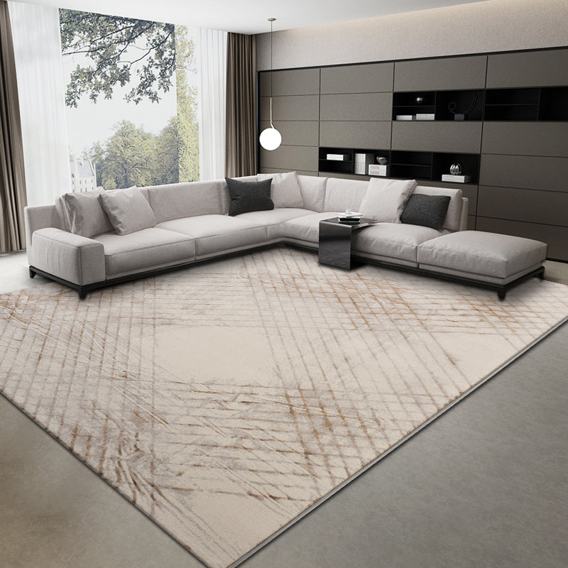 Contemporary Graphic Print Area Carpet Polyester Indoor Rug Washable Rug for Home Decoration