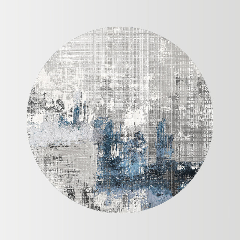 Gray Industrial Rug Blending Modern Rug Non-Slip Backing Rug for Living Room