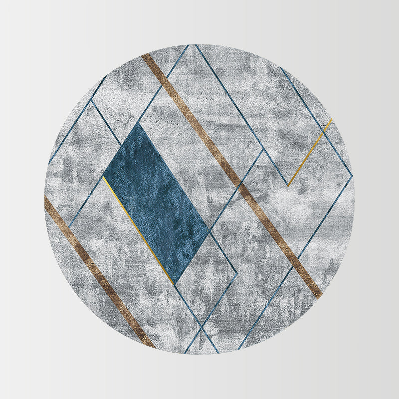 Gray Industrial Rug Blending Modern Rug Non-Slip Backing Rug for Living Room