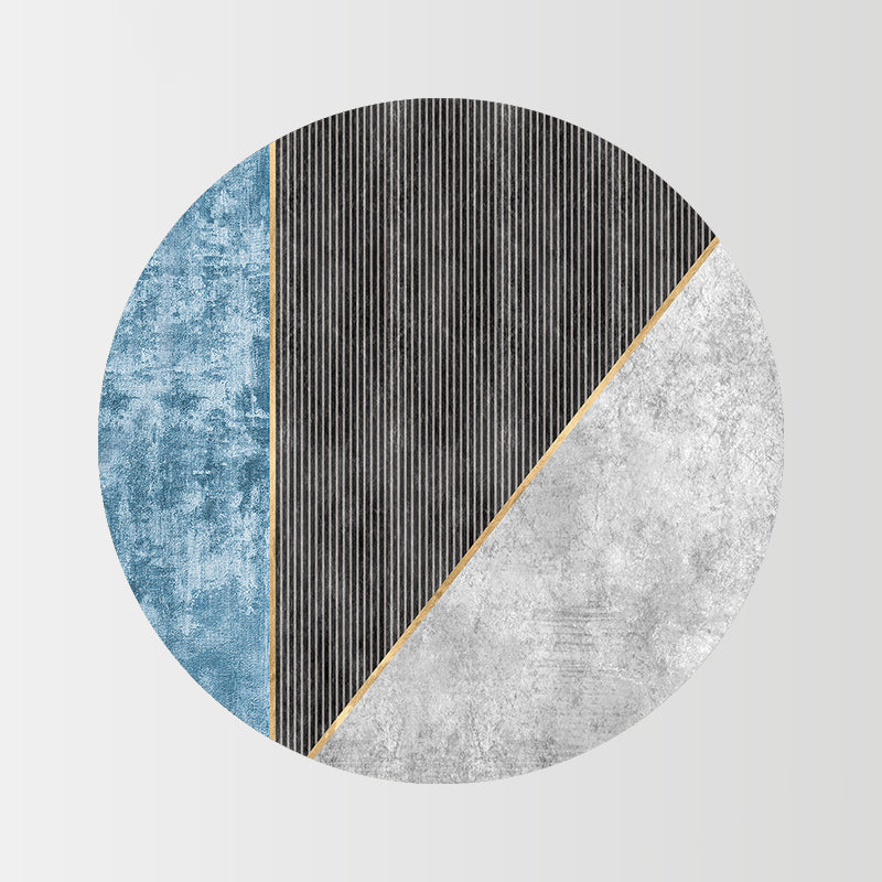 Gray Industrial Rug Blending Modern Rug Non-Slip Backing Rug for Living Room