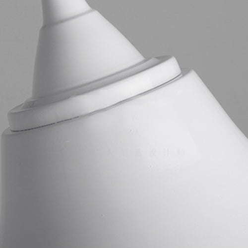 Modern Style Scalloped Shade Ceiling Pendant 10"/12" Width 1 Bulb Metal Hanging Ceiling Light in White