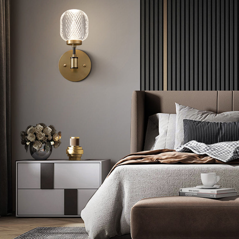 1 Éclair mural géométrique en verre clair