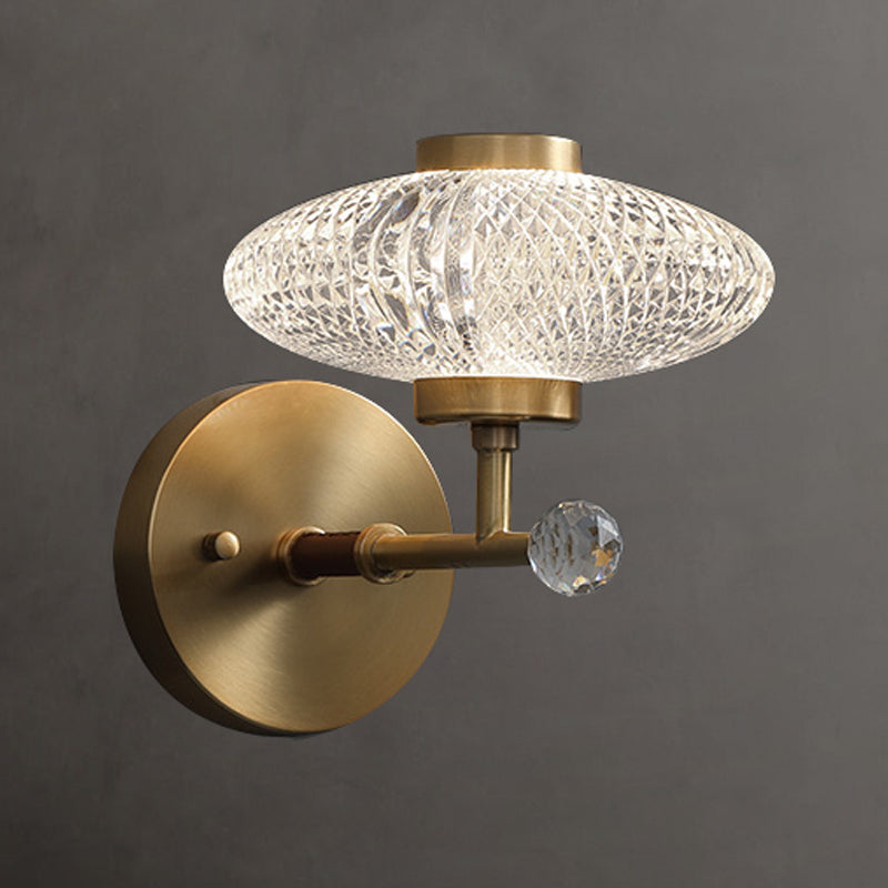 1 Éclair mural géométrique en verre clair