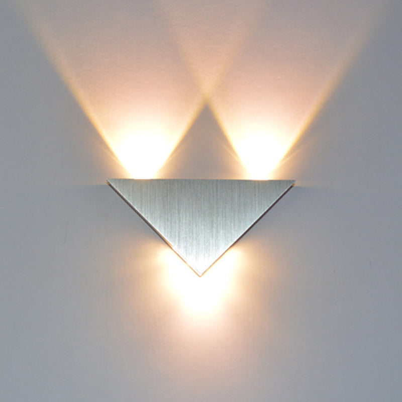 Contemporary Style Geometric Wall Mounted Light Metal Multi Lights Wall Washer Sconce