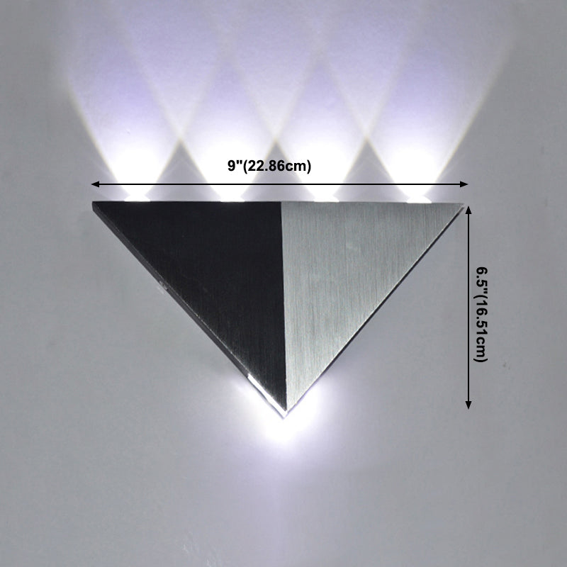 Contemporary Style Geometric Wall Mounted Light Metal Multi Lights Wall Washer Sconce