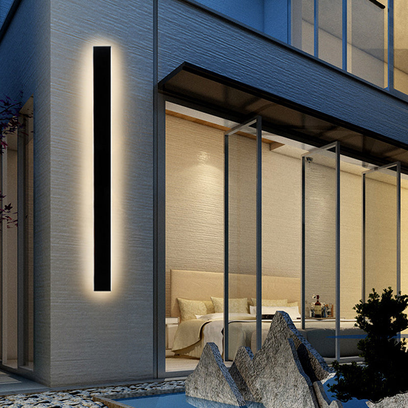 Contemporary Linear Sconce Light Fixtures Metal 1 Light Wall Mounted Light