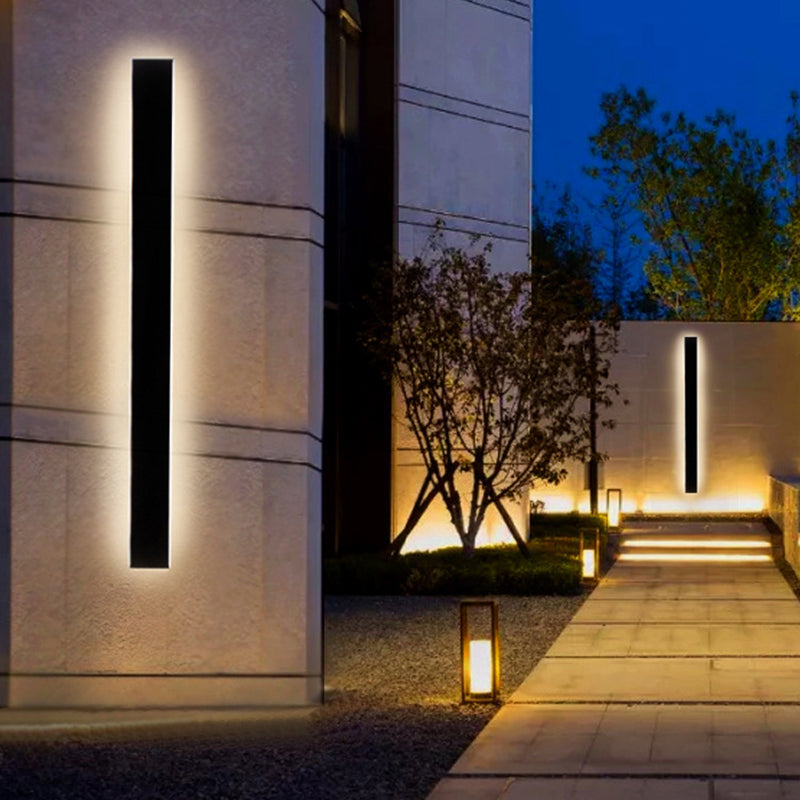 Contemporary Linear Sconce Light Fixtures Metal 1 Light Wall Mounted Light