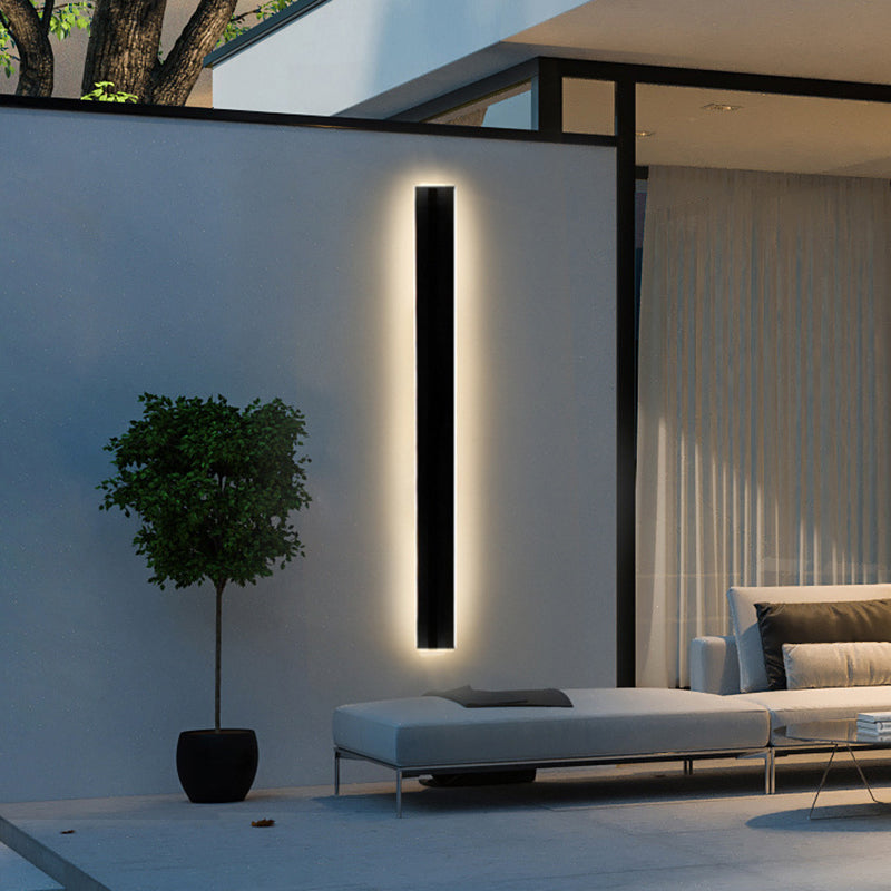 Contemporary Linear Sconce Light Fixtures Metal 1 Light Wall Mounted Light