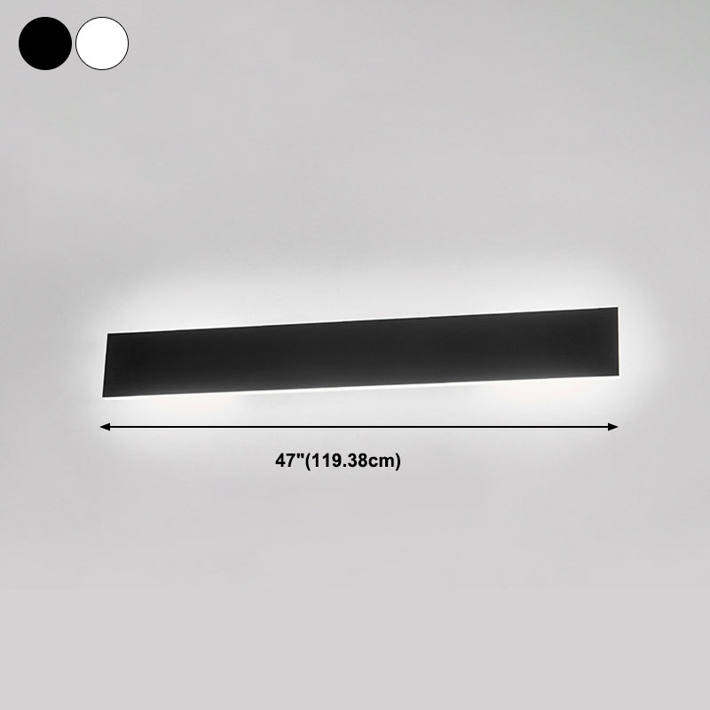 Contemporary Linear Sconce Light Fixtures Metal 1 Light Wall Mounted Light