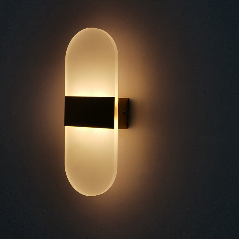 LED LED LED GEOMÉTRICA CONTAMÉTRICA Metal 1 Luz de pared de luz