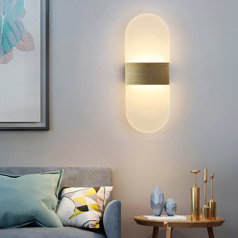 LED LED LED GEOMÉTRICA CONTAMÉTRICA Metal 1 Luz de pared de luz