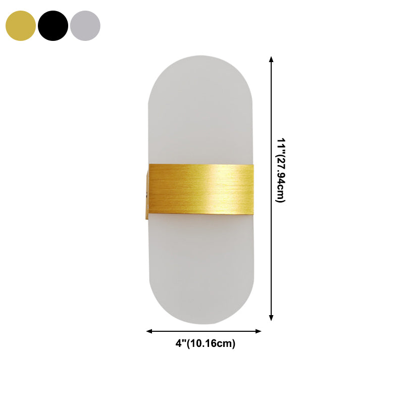 LED LED LED GEOMÉTRICA CONTAMÉTRICA Metal 1 Luz de pared de luz