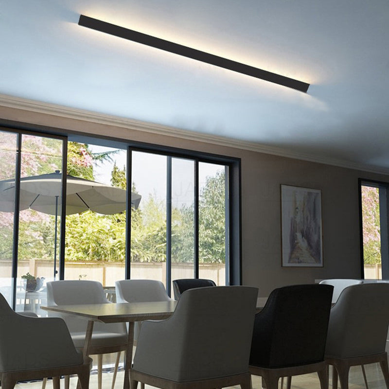 Luz de la plataforma lineal contemporánea Metal 1 Luz Led Mural Luz Montada Luz