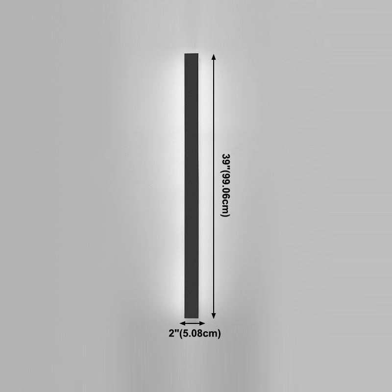 Luz de la plataforma lineal contemporánea Metal 1 Luz Led Mural Luz Montada Luz