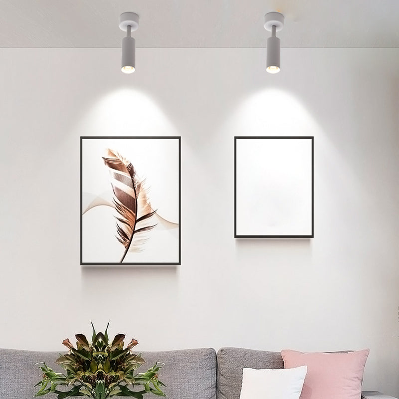 Metal Half Cylinder Reading Wall Lighting Modern Style 1-Light Wall Mounted Light Fixture