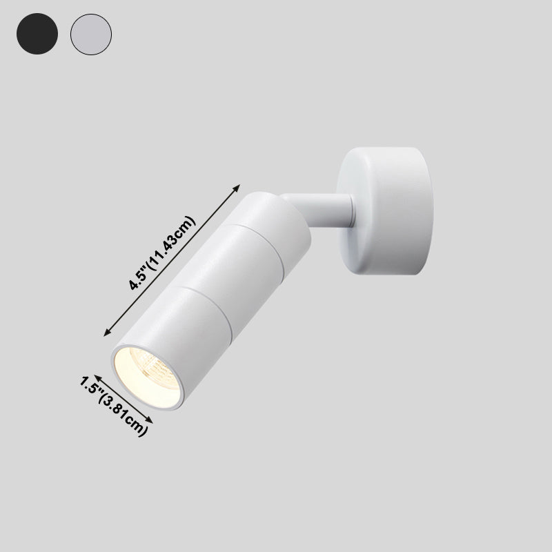 Metal Half Cylinder Reading Wall Lighting Modern Style 1-Light Wall Mounted Light Fixture