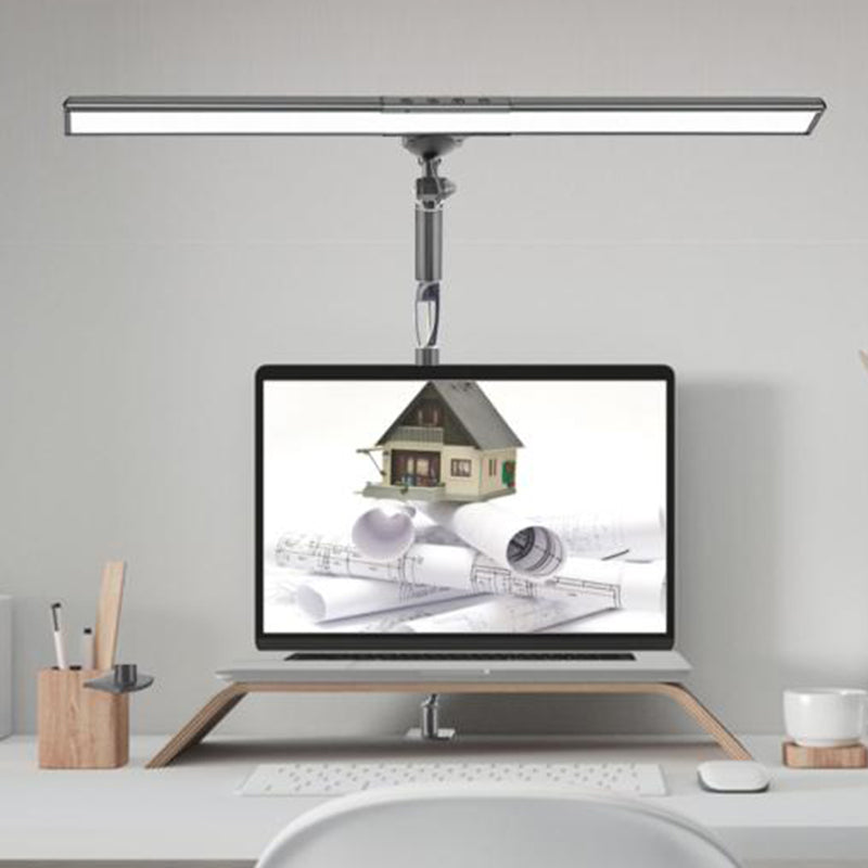 Lampe de table de chevet à LED en métal dans la lampe de table intérieure réglable moderne à style concis moderne
