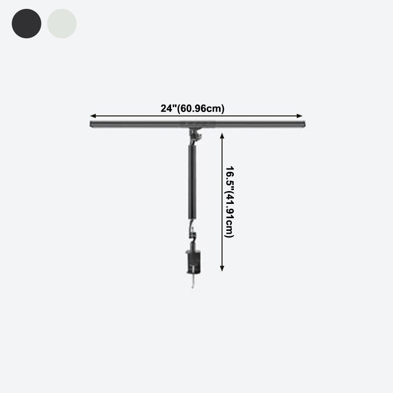 Lampe de table de chevet à LED en métal dans la lampe de table intérieure réglable moderne à style concis moderne