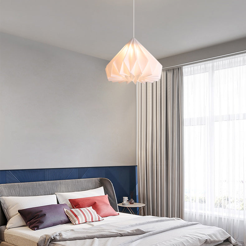 Metalen kegel tint hangende lichten moderne stijl 1 kop hangende montage armatuur voor slaapkamer