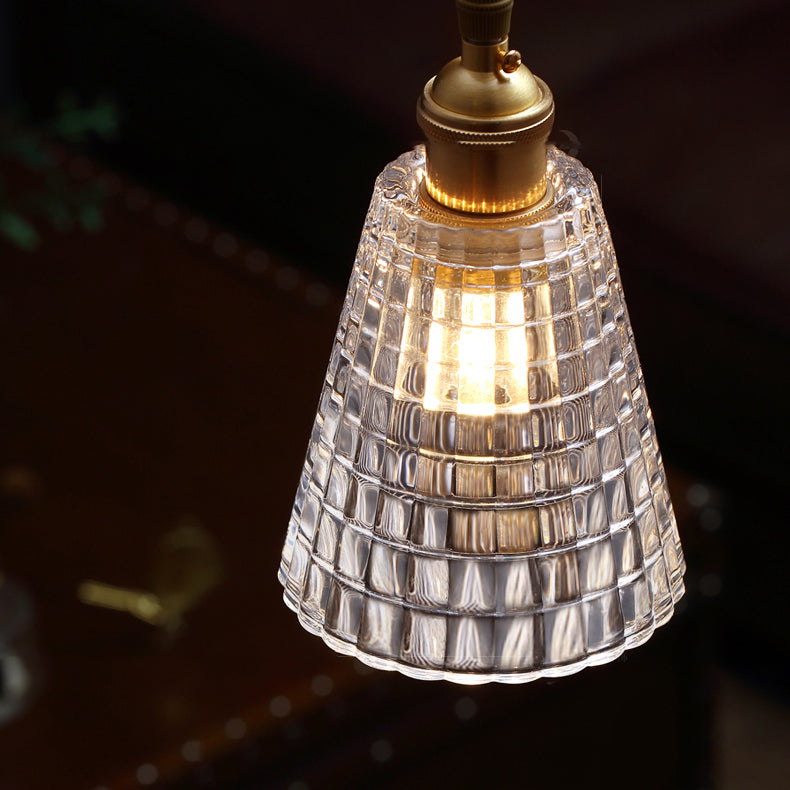 Glasfass Schatten Hanges Lichter moderner Stil 1 Kopfhängehalterung für Schlafzimmer