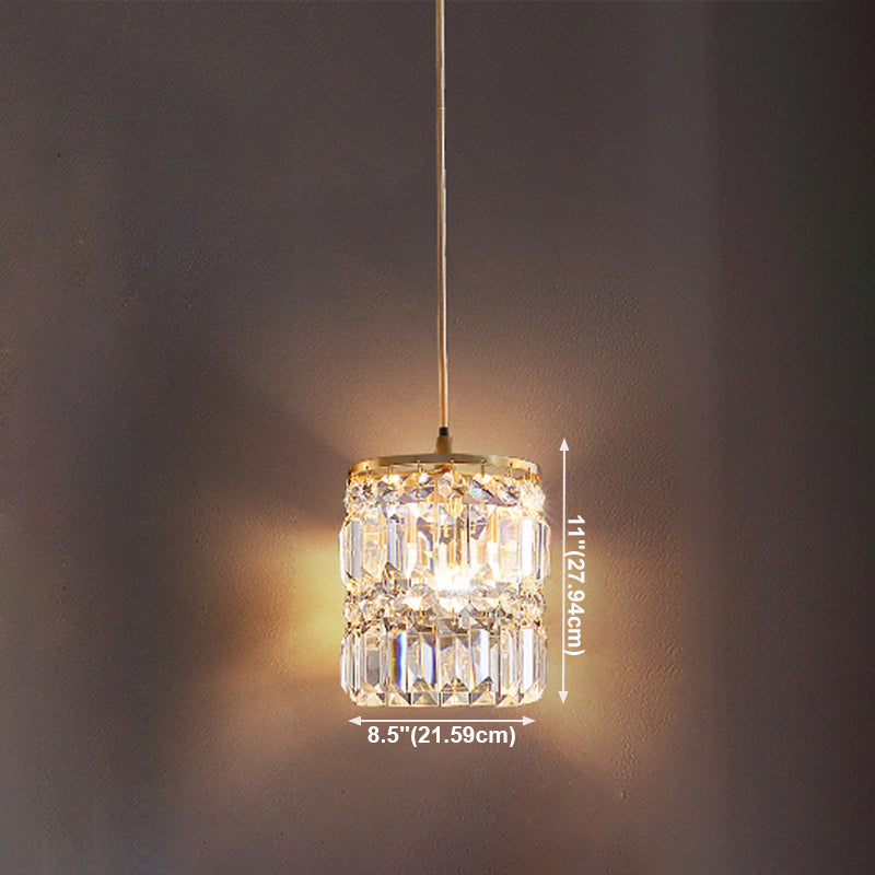 Glasfass Schatten Hanges Lichter moderner Stil 1 Kopfhängehalterung für Schlafzimmer