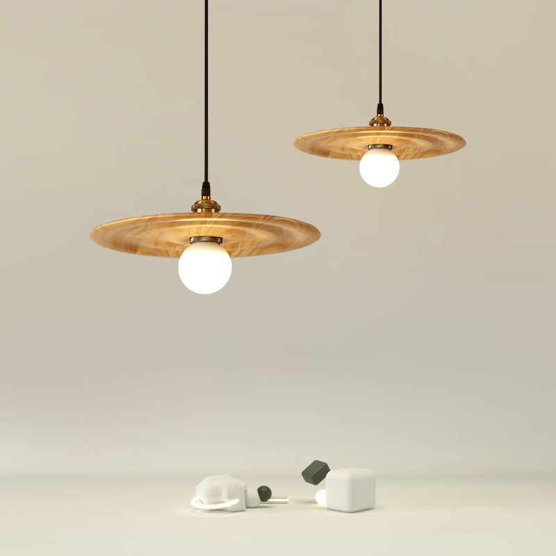 Moderne creatieve single hanging lamp houten schuur hanglamp voor eetkamer