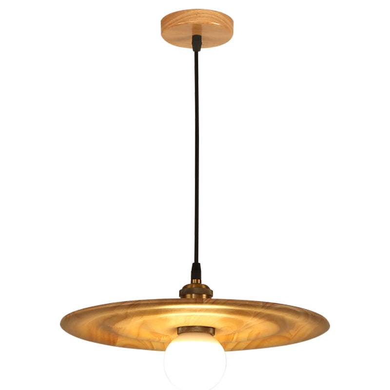 Moderne creatieve single hanging lamp houten schuur hanglamp voor eetkamer