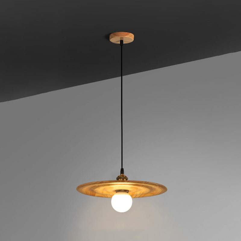 Moderne creatieve single hanging lamp houten schuur hanglamp voor eetkamer