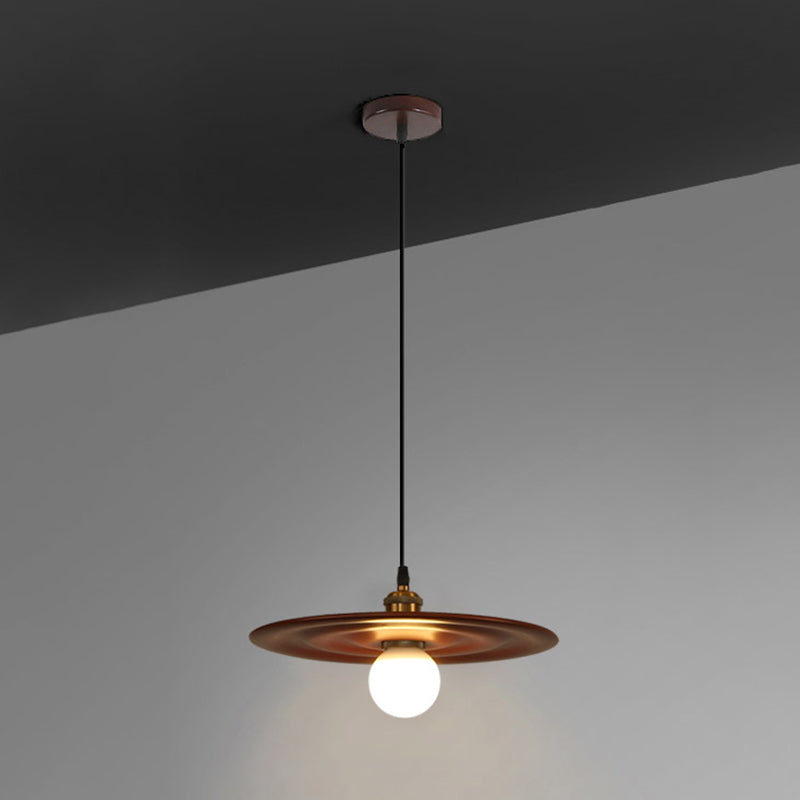 Moderne creatieve single hanging lamp houten schuur hanglamp voor eetkamer