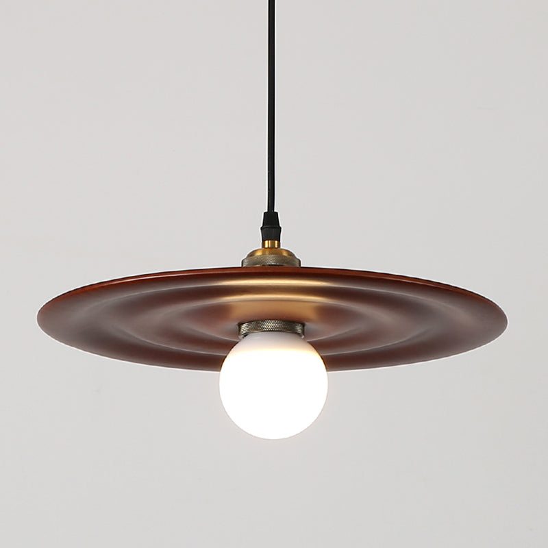 Moderne creatieve single hanging lamp houten schuur hanglamp voor eetkamer