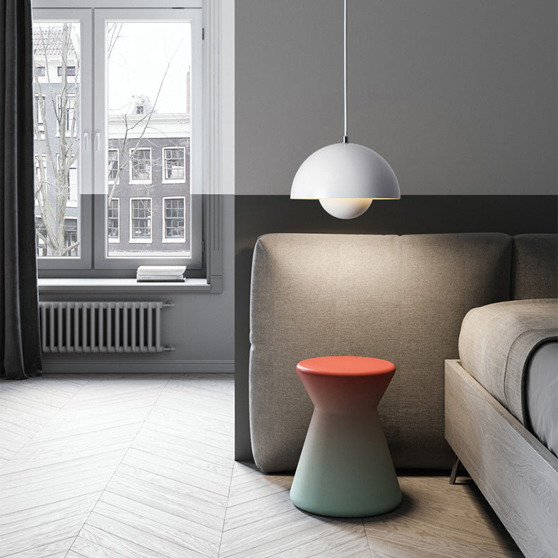 Luces colgantes de la sombra de brote de metal estilo posmoderno 1 cabezal accesorio de montaje colgante para estudio