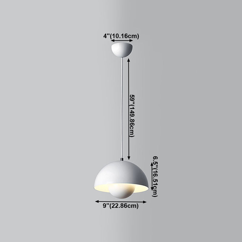Luces colgantes de la sombra de brote de metal estilo posmoderno 1 cabezal accesorio de montaje colgante para estudio