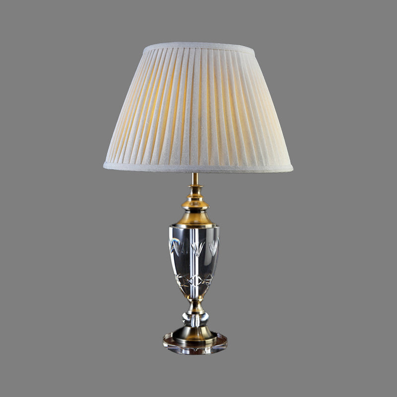 Luz de mesa de sombra cónica Fabricación 1 Lámpara de escritorio pequeño de bulbo de bulbo para estudiar