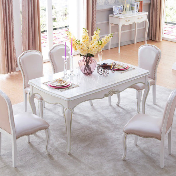 Rechteckiger Mid-Century Modern Esstisch aus Eichen-Massivholz mit 4 Beinen