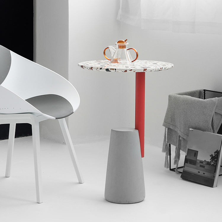 Sockelbasis traditioneller Luxus -Tisch runder Betontisch für Esszimmer