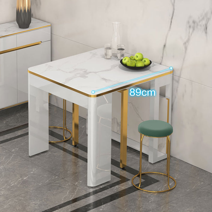 Tavolo da pranzo pieghevole 31.49''W per il rettangolo moderno medievale di ristorante con 5 gambe