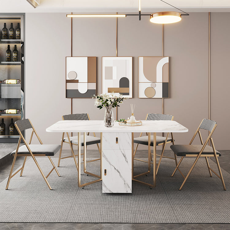 Eigentijdse stijl rechthoek eettafel vouwen eetkamer huismeubilair