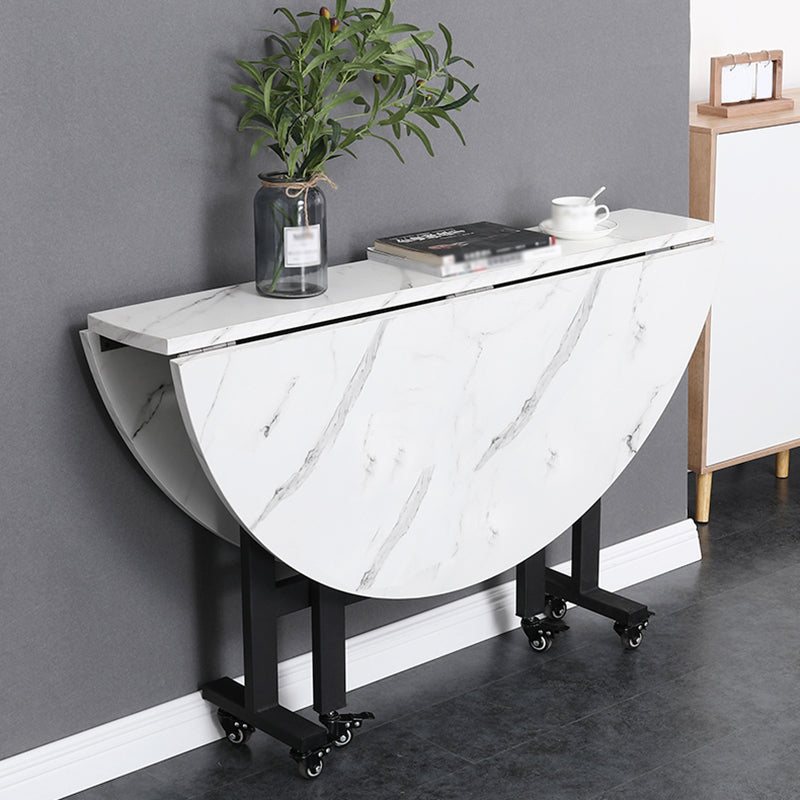 MDF Dining Table Mid-Century Modern Style Sled Base Table for Dining Room