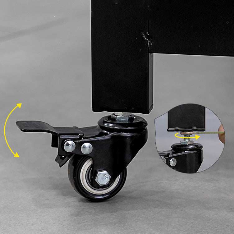 Round Dining Table Mid-Century Style Trestle Base Table for Dining Room