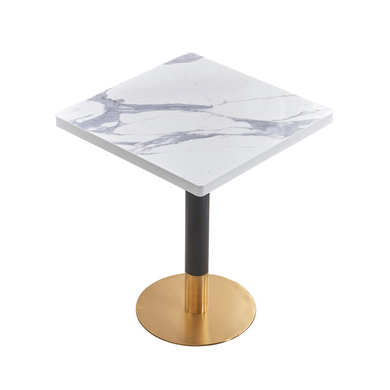 23.6-inch Traditional Luxury Table Dining Metal Pedestal Table