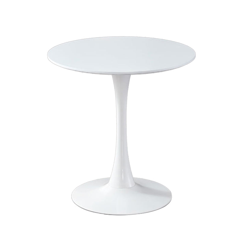 Simple MDF Round Shape Dining Tale Standard Kitchen Dining Table with Tulip Base