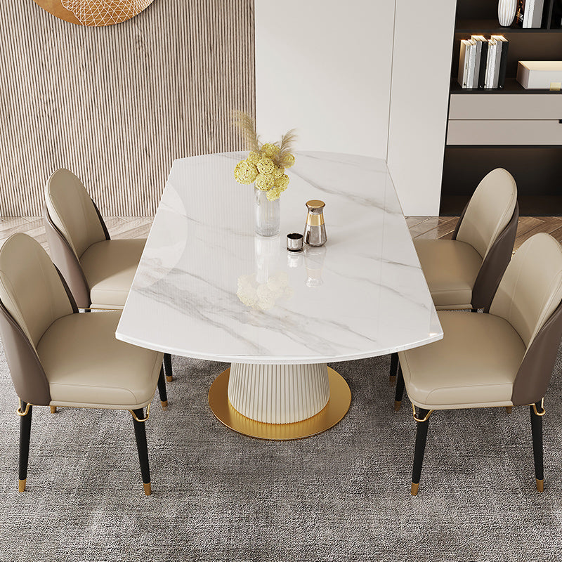 Round Dining Site Table Traditional Luxury Dinner Room Table with Drop Leaf