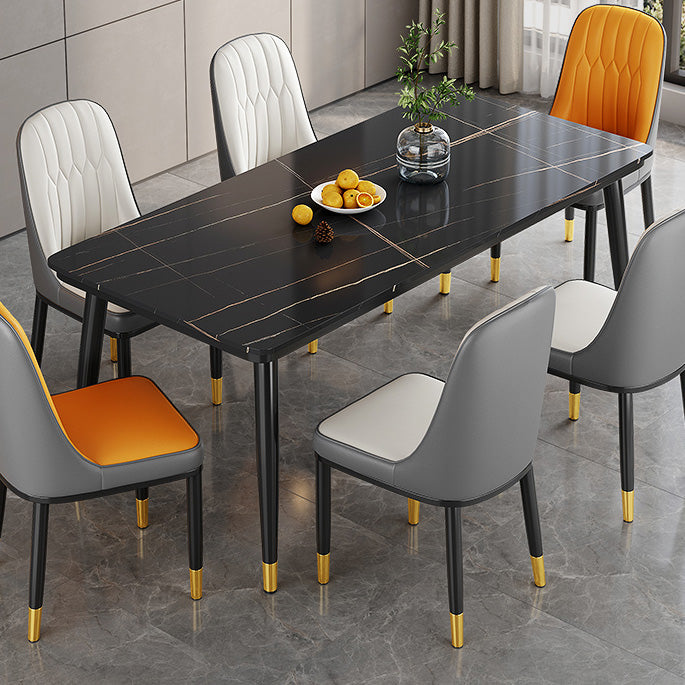 Table à manger de la table de pierre fritté standard industrielle avec base de 4 jambes