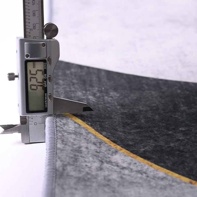 Black Modern Rug Polyester Stripe Rug Non-Slip Backing Rug for Home Decor