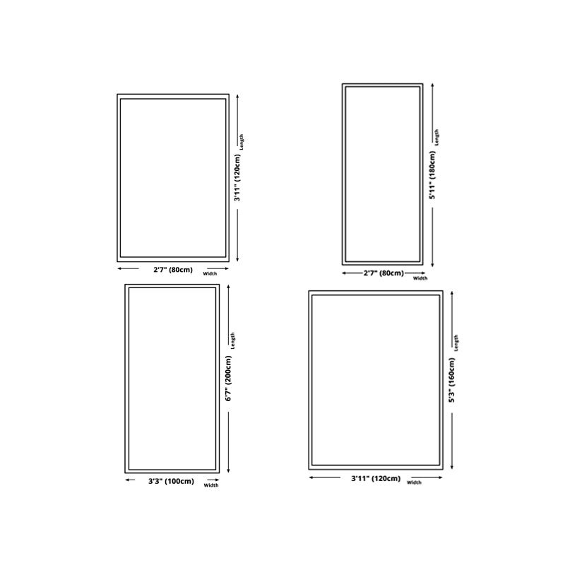 Alfombra de alfombra estampada de arlequín contemporánea alfombra interior alfombra lavable para decoración del hogar